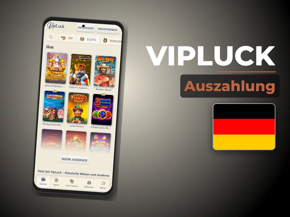 Vipluck - Auszahlung